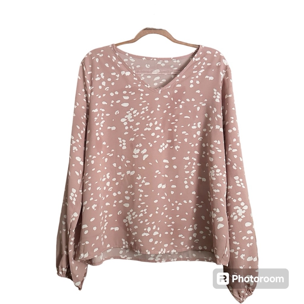Rose Pink Long Sleeve‎ Western Top